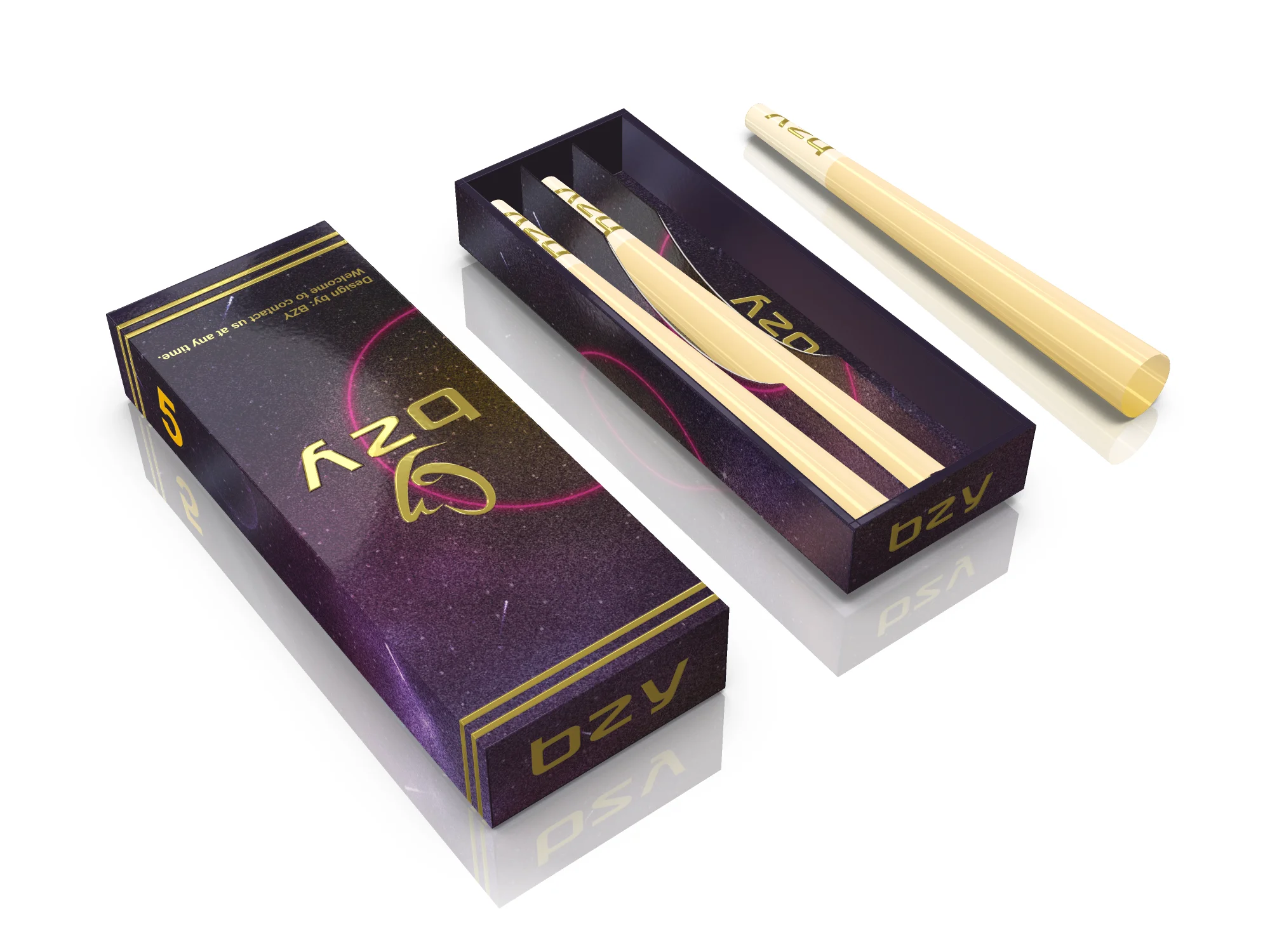 Custom Pre Smell Proof Black Roll Magnet Flip Cover Packaging Paper Box