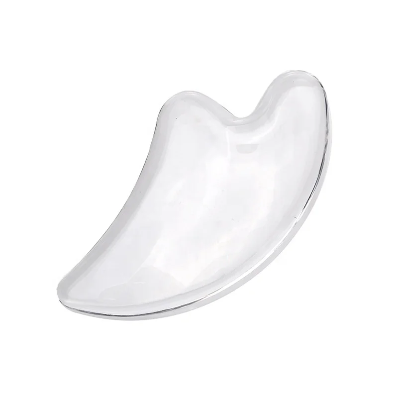 Wholesale Transparent Heart Shape Face Massager Guasha Scraping Tools Facial Care Resin Tools
