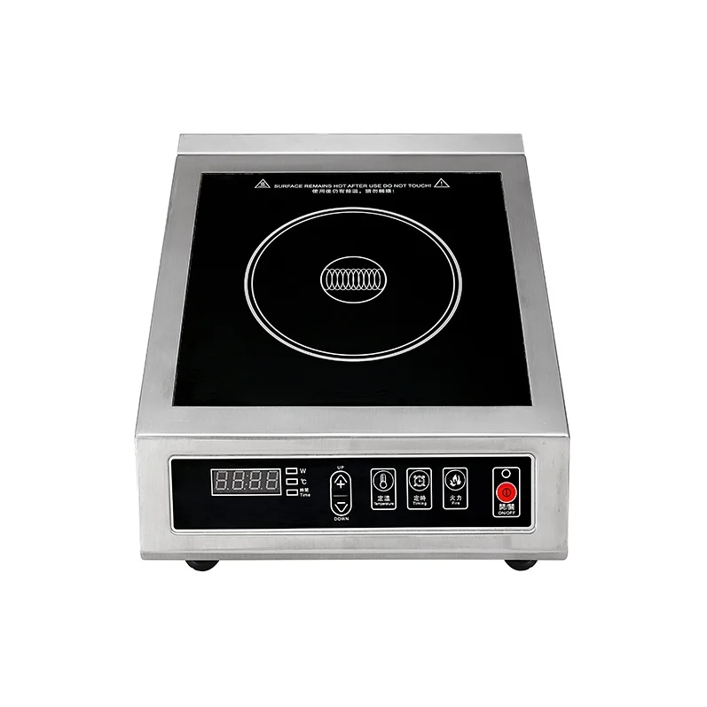 High Power 3500W Restaurant Commercial Induction Hob Stainless Steel Waterproof Key Control Induction Cooker