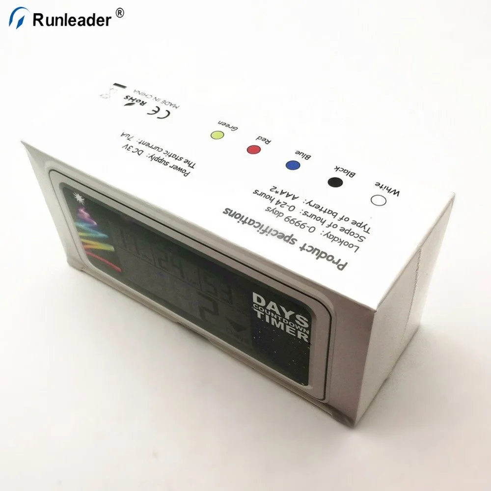 Runleader LCD Digital My Retirement Day Wedding Event Countdown Timer Clock Alarm 999 Days