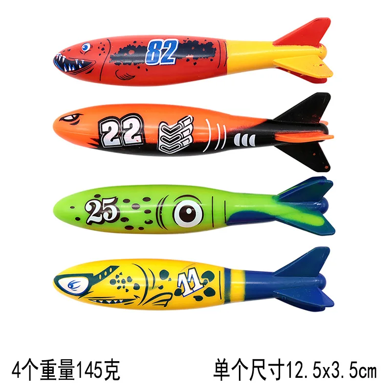 Factory Custom new design dive shark ring grass torpedo octopus Underwater swimming pool diving toy for sale kids diving animals