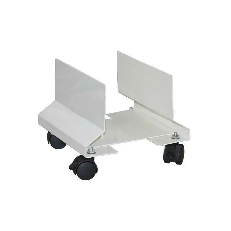 Modern CPU Stand with 4 Wheels and Brake Lock Waterproof Metal CPU Holder for Office Furniture for Computer Cases