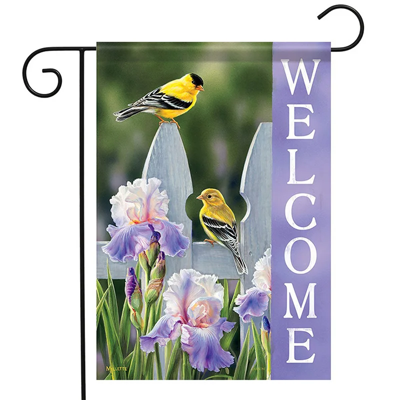Custom double sided Summer sublimation Yard Outdoor Decor Home Decoration Accessories Garden Flags