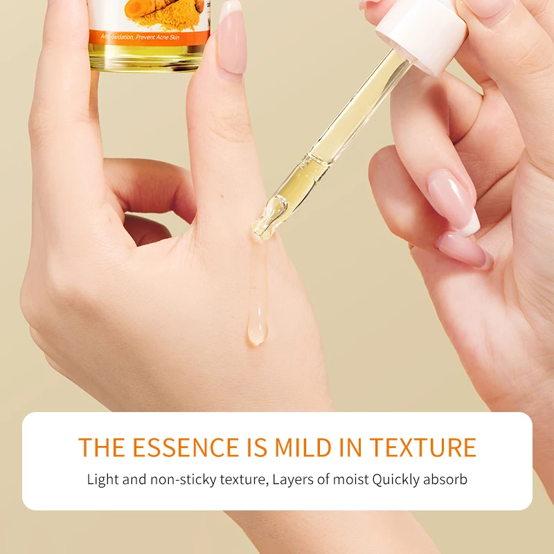 SADOER Best Hydrating Brightening Soothing Skin Care Moisturizing Wholesale Turmeric Face Serum With Anti Oxidant