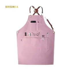 woman salons pinafore apron barber uniforms apron custom logo waterproof aprons for adults