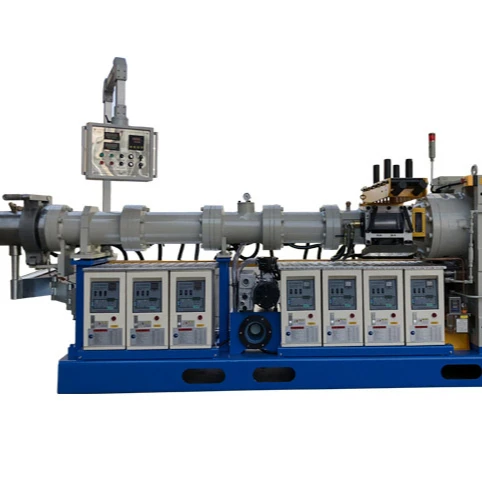 
120mm cold feeding vacuum rubber extruding machine single/ compound -extruding rubber microwave vulcanization production line 