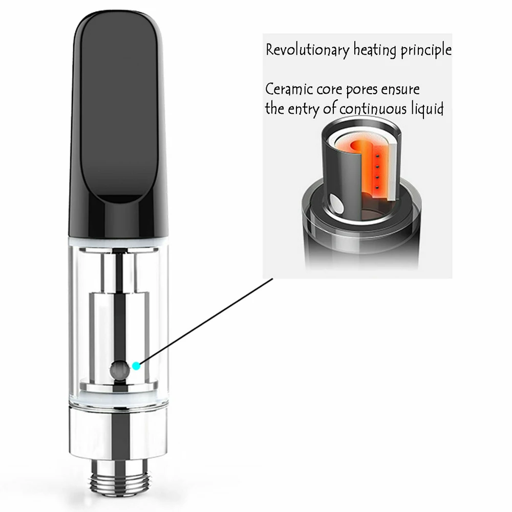  Бак распылитель 0 5 мл/1 мл Vape керамический наконечник картридж масляного катушки испаритель ручка картриджи для CBD 510 нить