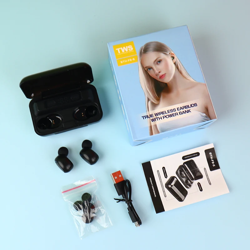 Manufacturer somostel 2023 hot selling factory price  sound perfect BT 5.0 headset  F9 earphone  true tws wireless earbuds