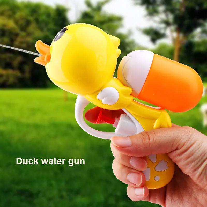 2024 kids pool toys mini small water gun wholesale high quality plastic fish dolphin ducks cartoon squirt water gun