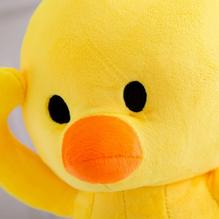 Customization stuffed animal plush yellow duck doll soft animal toy for kids soft plush duck toy
