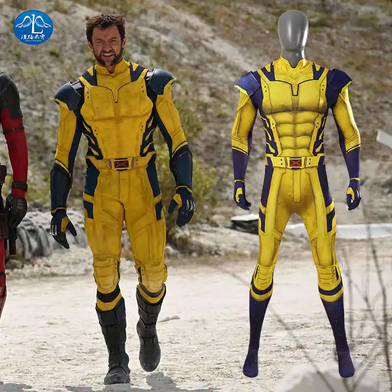 Hot Selling New Halloween Holiday Party Kids Dress Up Costumes Anime Character Wolverine Tights