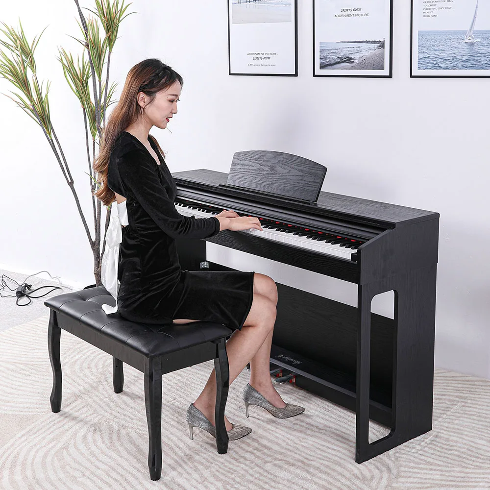 Digital Piano 88-key Hammer Action Keyboard Slide Cover Piano Keyboard Professional Exam Music Learning YM-A801