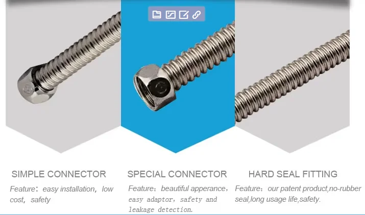 Stainless steel corrugated/convoluted flexible metal hose