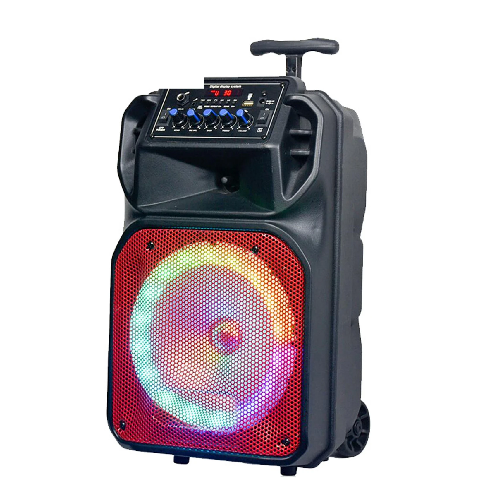 
AILIPU 8 inch rechargeable loud portable amplifier microphone wholesale surround sound professional home theater trolley speaker 