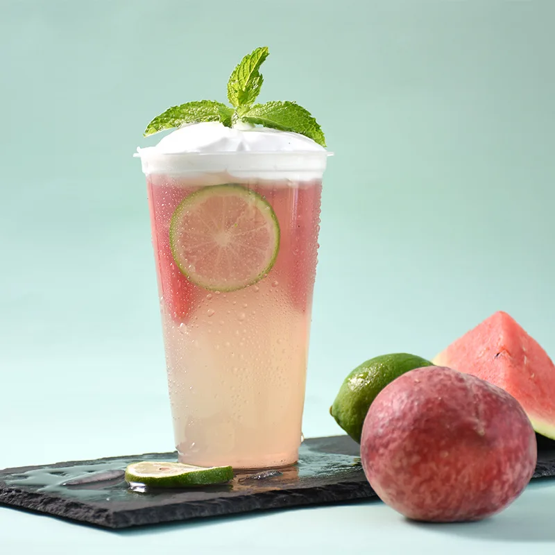 Custom PET Cups Printed Compostable Clear Disposable Plastic 100% Biodegradable Plastic cup pet With Lids