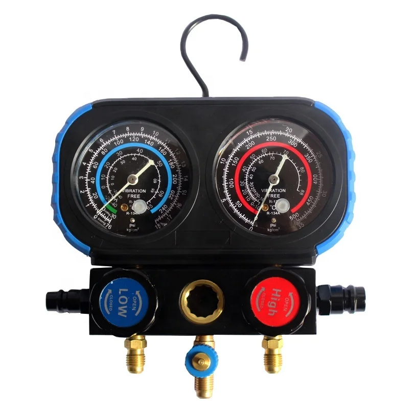 Automotive A/C Manifold Gauge Set For Car Charging Kit gas Recharge Pressure Gauge Set R134A R1234YF R410A R22