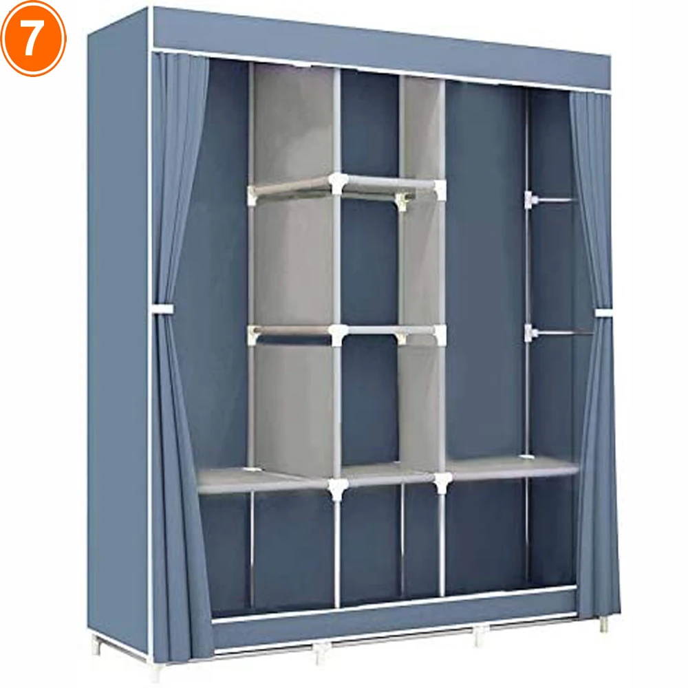 Fabric wardrobe cabinet furniture bedroom clothes storage closet