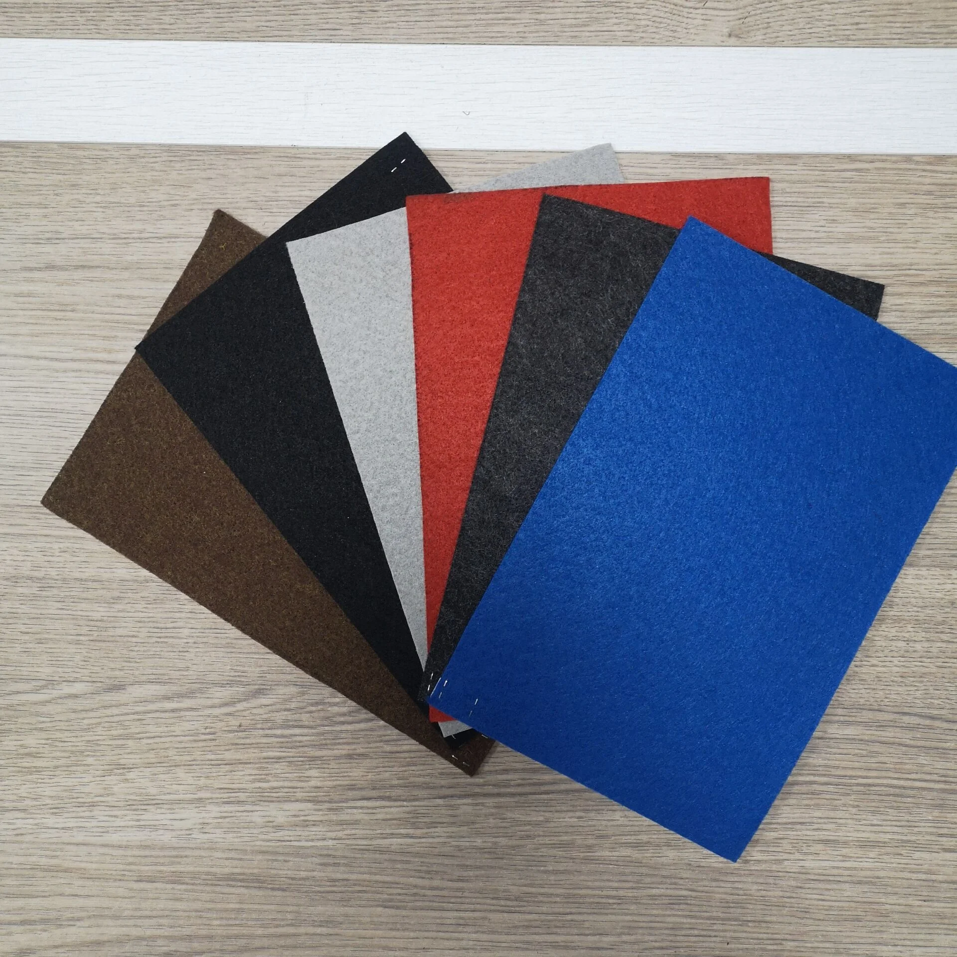 chemical fiber soft needle punched carpet recycled polyester felt fabric floor rolls for stairs