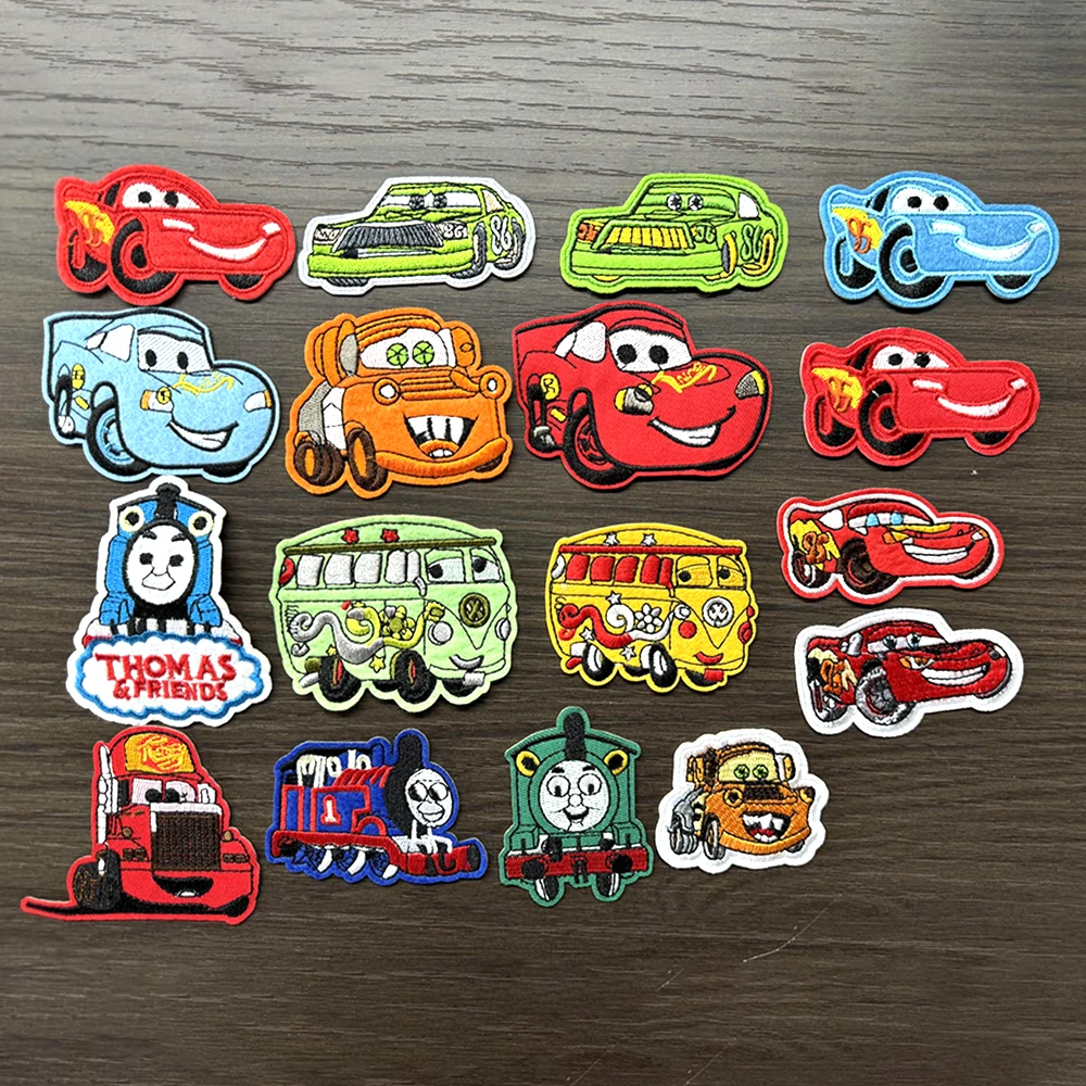 Wholesale bags jeans clothing DIY custom embroidered patch iron on ambulance vehicle car embroidery hat patches for trucker hats