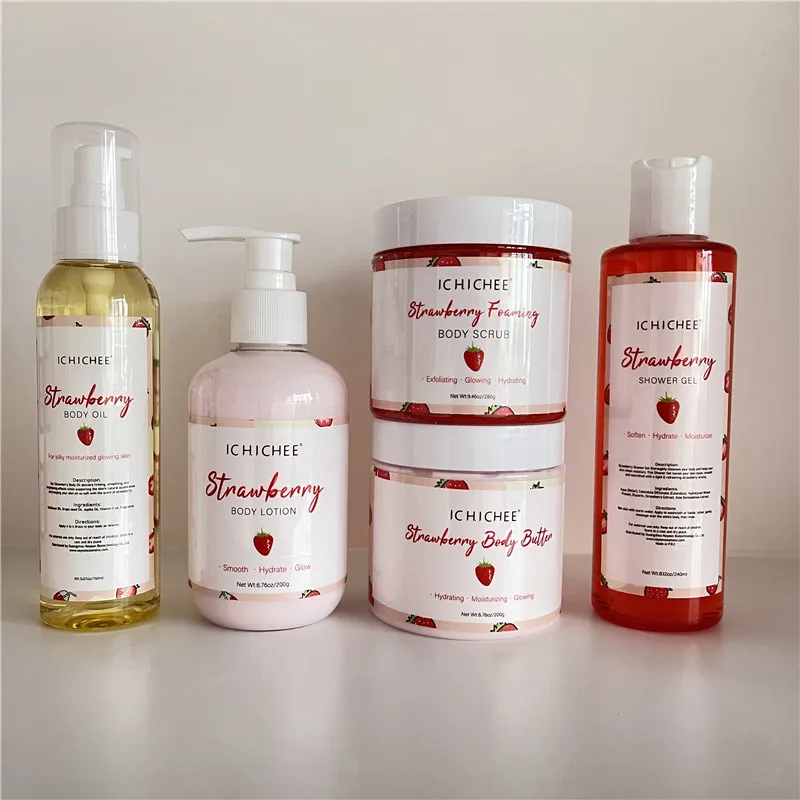 Strawberry shea mango women fragrance oil butters custom body butter for wholesales