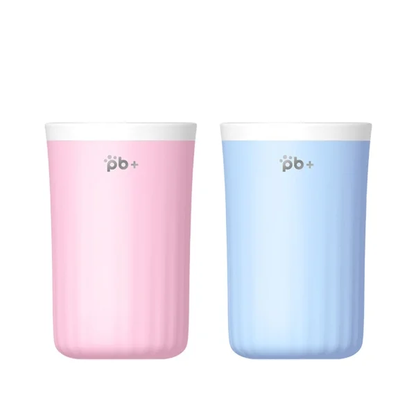 Blue pink amz hot selling eco friendly soft silicon portable dog wash pet paw cleaner