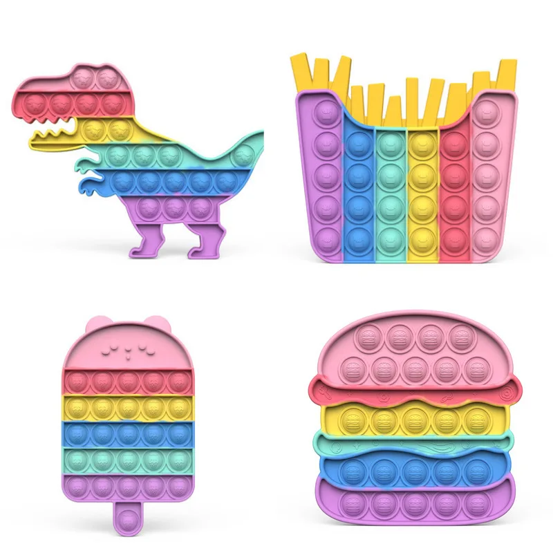 pop it game pop it with number new sensory fidget toys for kids silicone sensory Christmas silicone popper