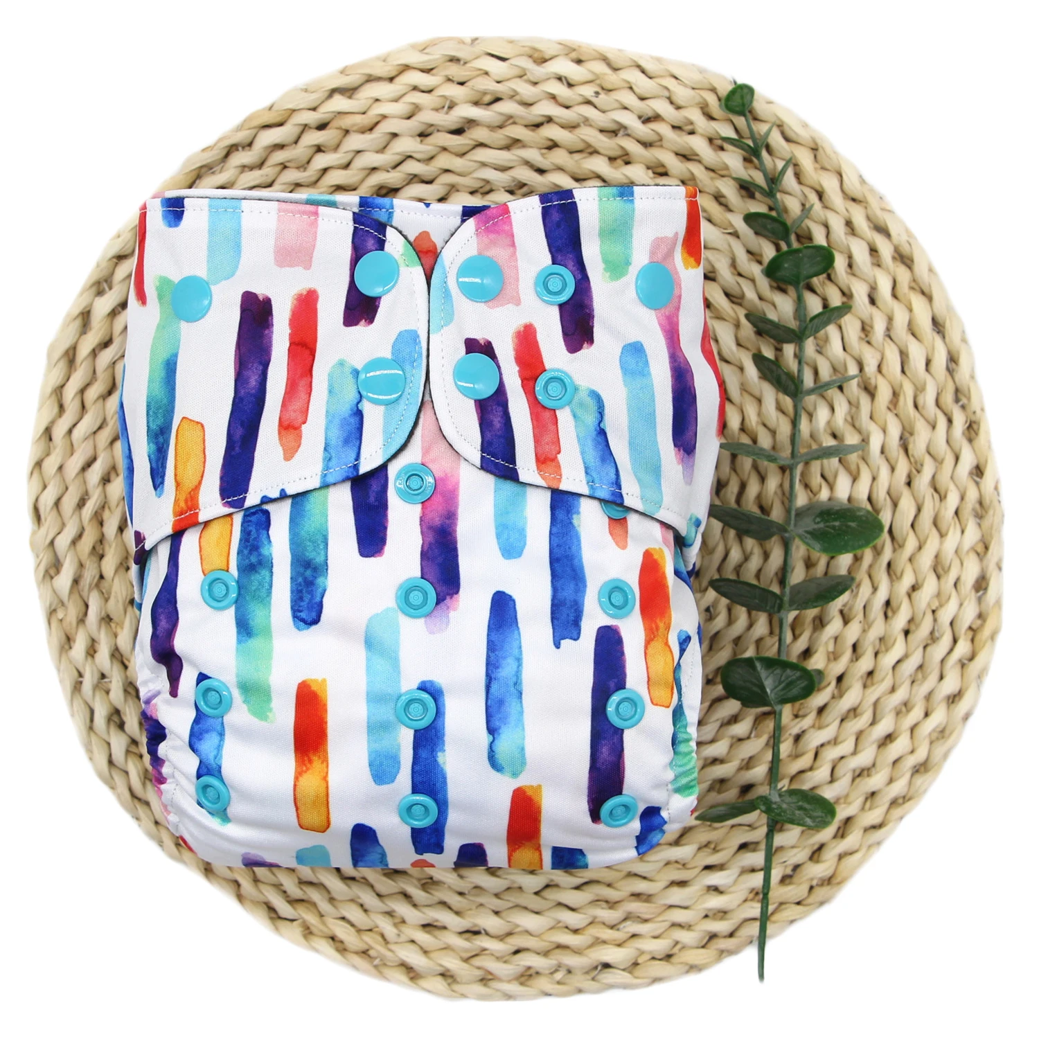 Custom Wholesale Baby Reusable Nappies Bamboo Charcoal Washable Cloth Diapers