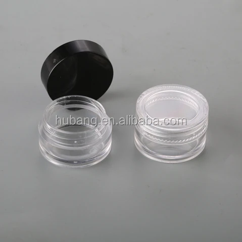 Wholesale cheap round customized 5 m l PS plastic empty cosmetic containers/ empty cream case/ cream jars