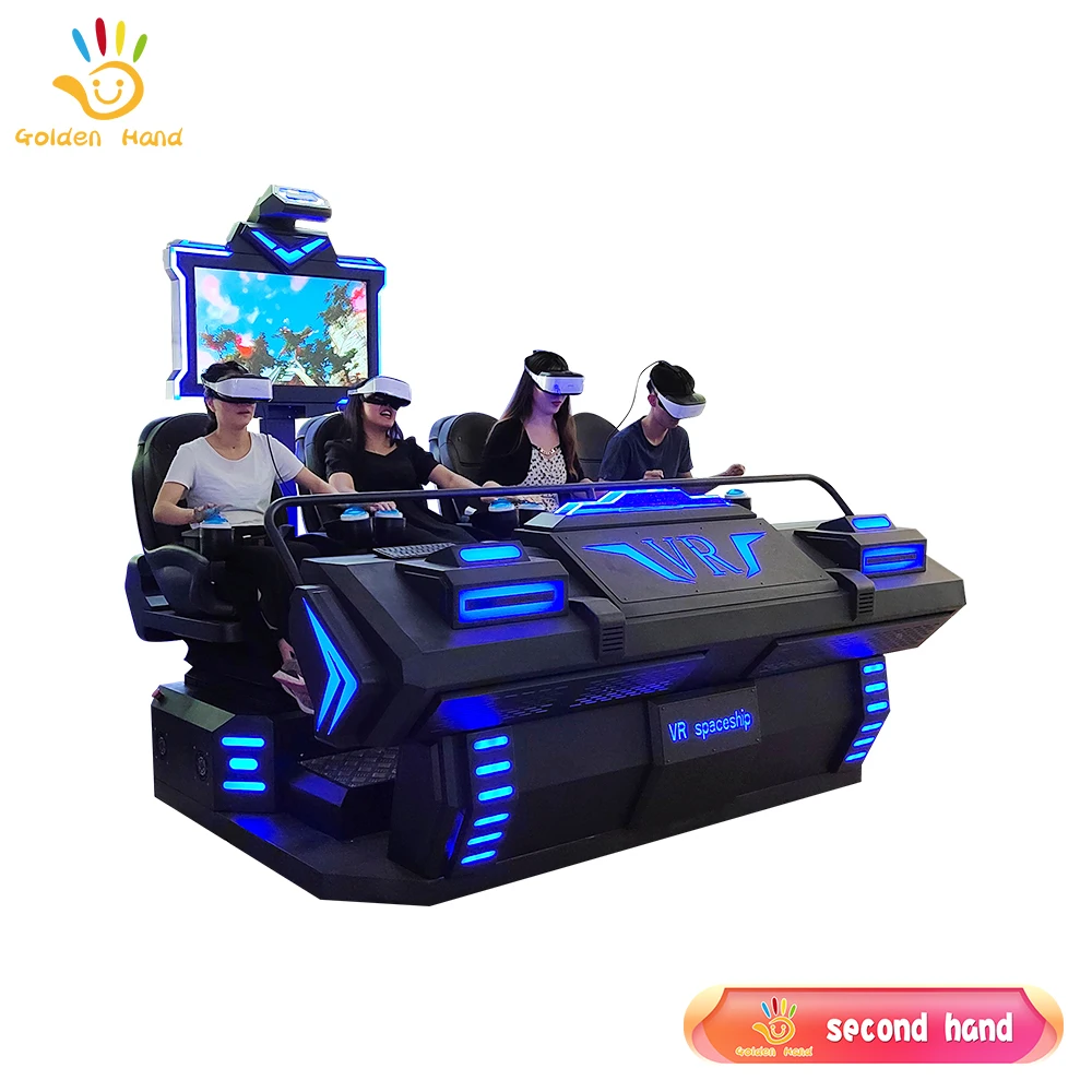 Подержанный спортивный VR-автомат парк развлечений 9D VR 4 места VRspaceship кинотеатр игровой симулятор