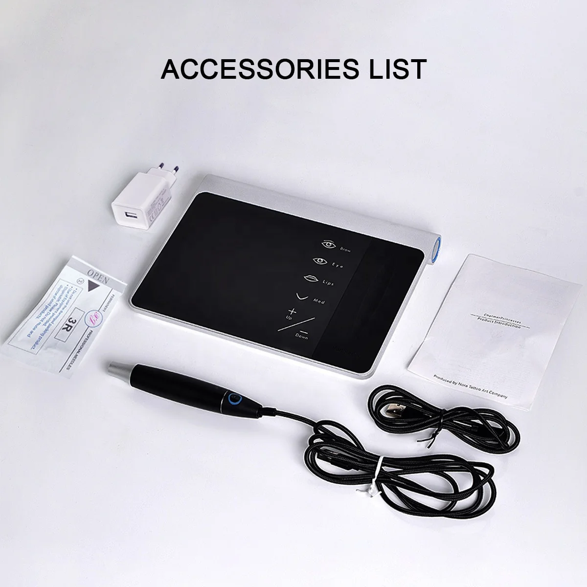 Flux Charmer Princesses Semi Permanent Makeup Wireless Digital Full Kit Microblading Eyebrow Lip Rotary Tattoo Pmu Machine Set