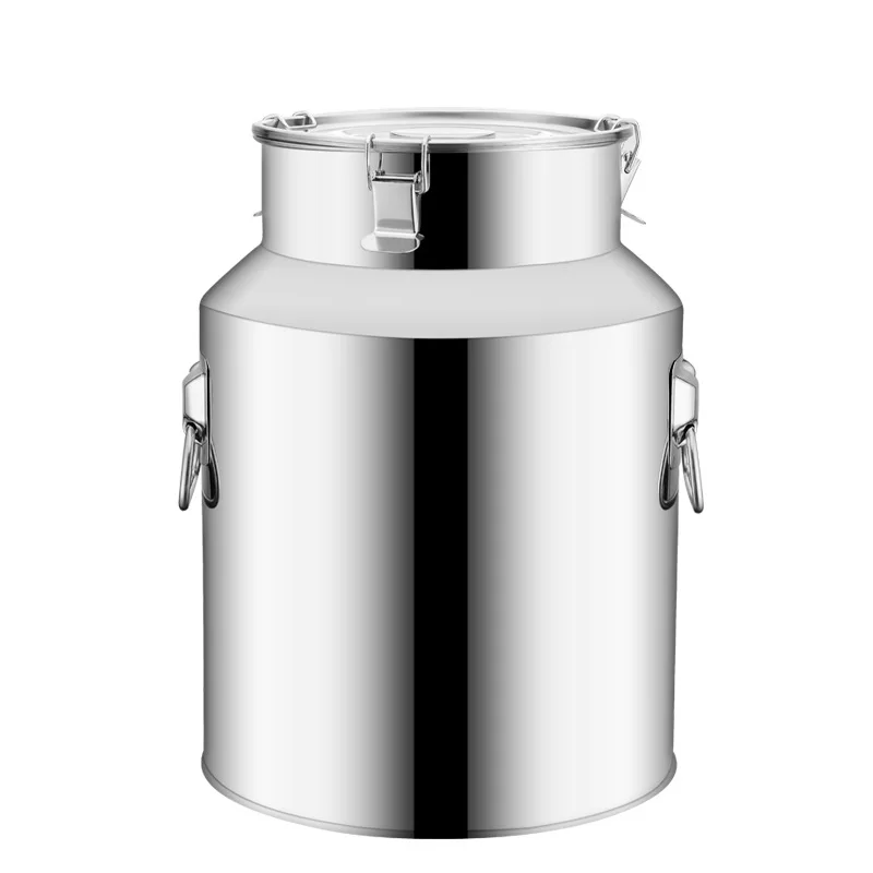 
304 & 201 Stainless Steel Milk Storage Bucket Wine Pail Ideal for Storing and Transporting Liquid Coffee Bean Tea Wine Tin 