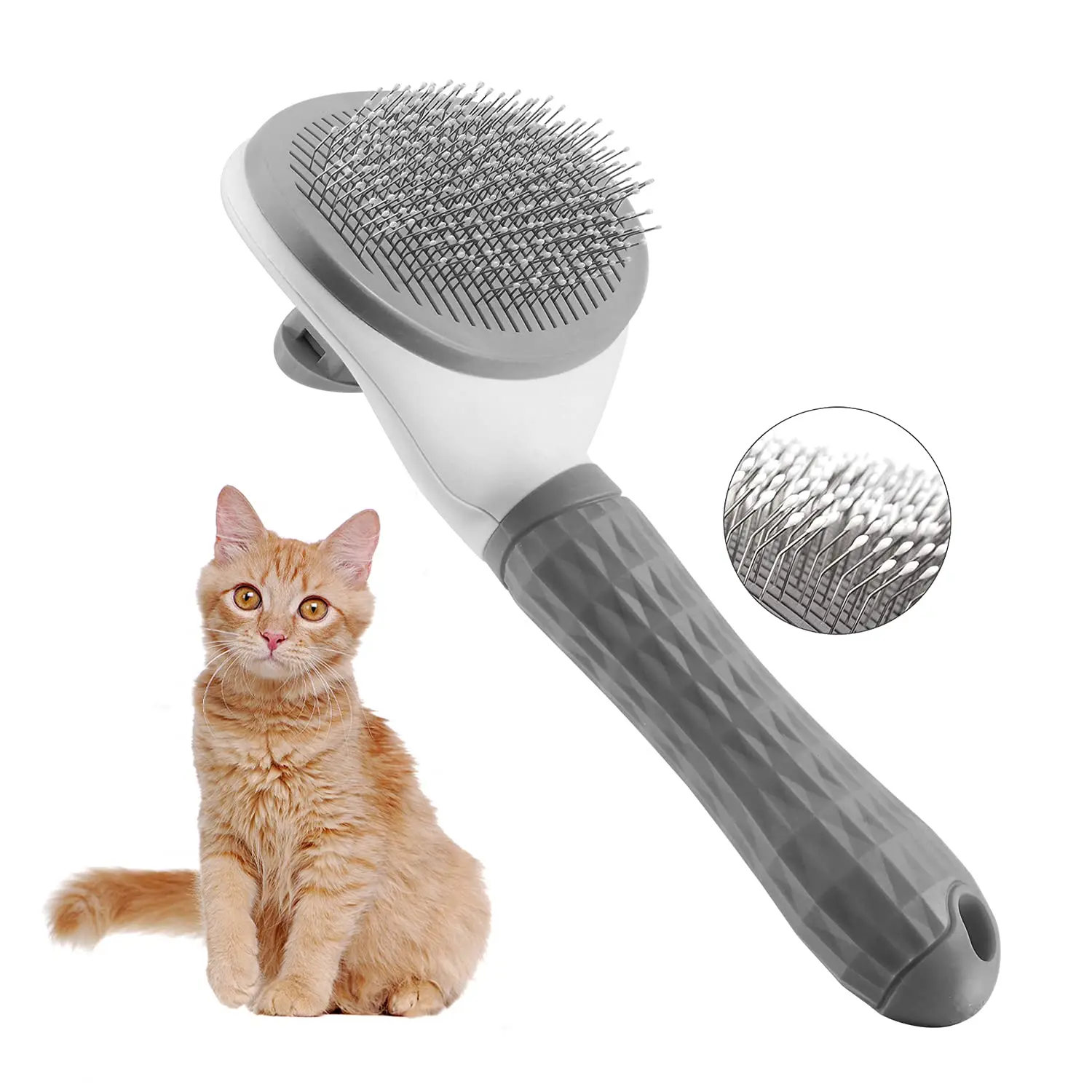 Cat Brush Tool Grooming Self Cleaning Pet Brush Dog Pet Grooming Comb pet hair remover