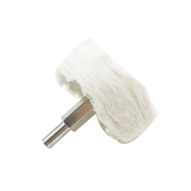 Factory Abrasive Tools 6mm Shank Cotton Polishing Wheels Cloth Buffing Wheel Polishing Pad Wheel Set for Drills