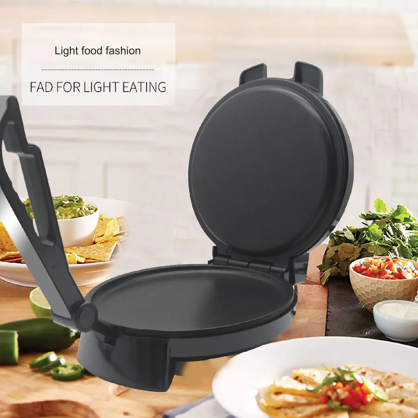 chapati tortilla making machine roti maker home Pan diameter: 26-28cm thin roti maker