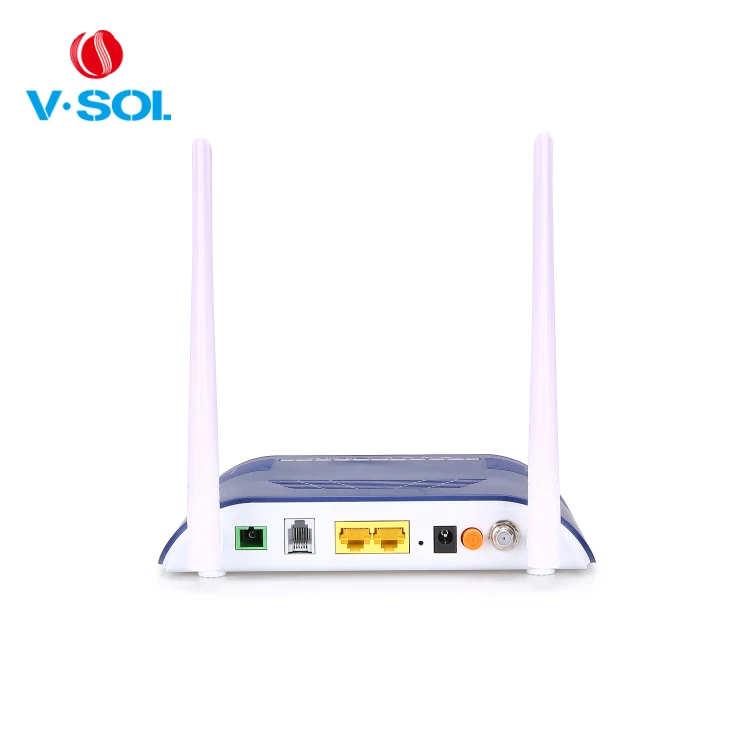 V-SOL 1GE + 1FE + 1FXS + CATV + WIFI gpon EPON ONU WIFI роутер модем для huaweiZTE