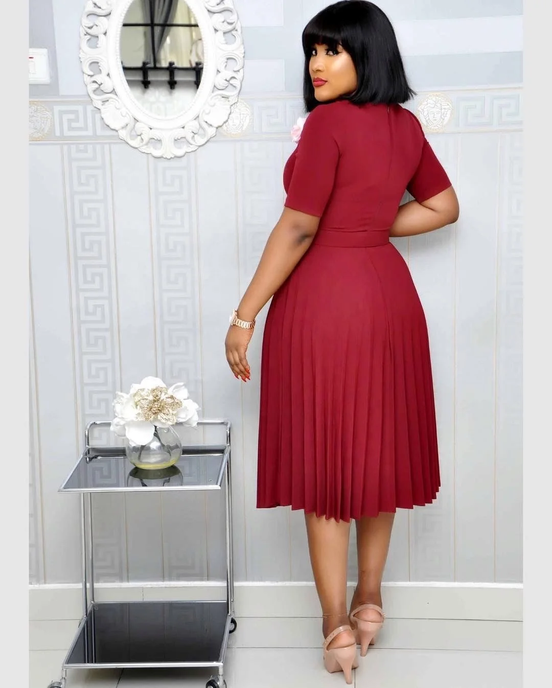 KC 2022 Новое поступление, сексуальное элегантное женское платье для работы в африканском стиле, большие размеры, платья для женщин