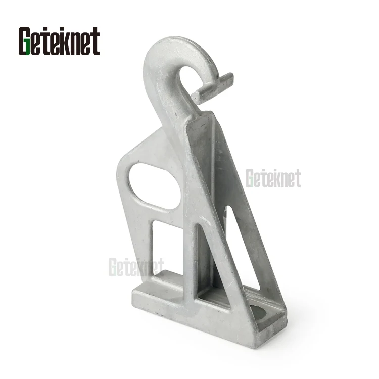 Geteknet Fiber optic cable tension wire fixing Stainless steel diecasting anchoring clamp suspension Clamp