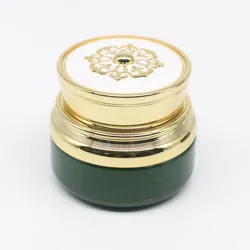 Fancy 30G large white cosmetic glass jar with white screw top lid for cream,big glass jar for balm