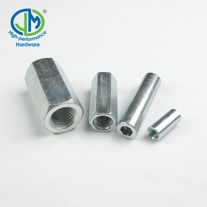Din 6334 Carbon Steel Plated Aluminum Anodized Stainless Steel Sleeve Barrel Nut Hex Round Coupling Nut