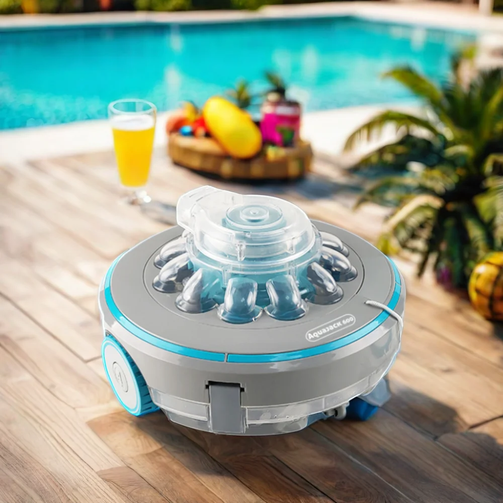 Poolstar Aquajack 600 Cordless Rechargeable Automatic robot Vacuum Cleaner 4000mAh Cleaning Swimming Pools GS ETL CE BSCI