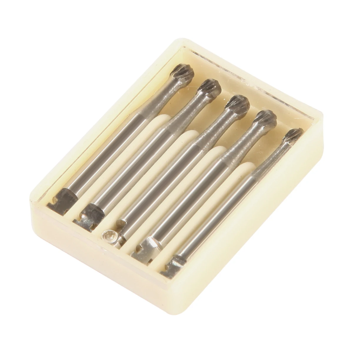 RA8 Round Dental Tungsten Steel Carbide Burs, 22mm (Pack of 5), Carbide for Low Slow Speed Handpiece Contra Angle Latch Type