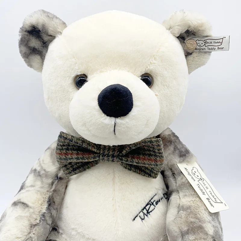 New design lovely stuffed plush recorder bear toy with bow professional factory custom bear plush toy