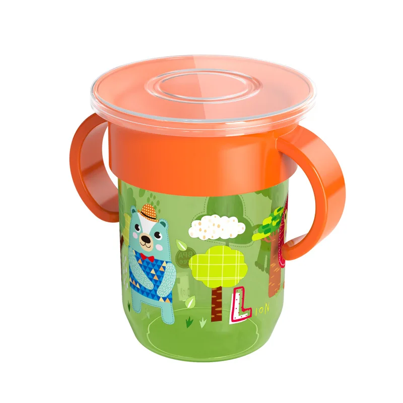 BPA free fancy leakproof miracle 360 drinking cup training cup for kids