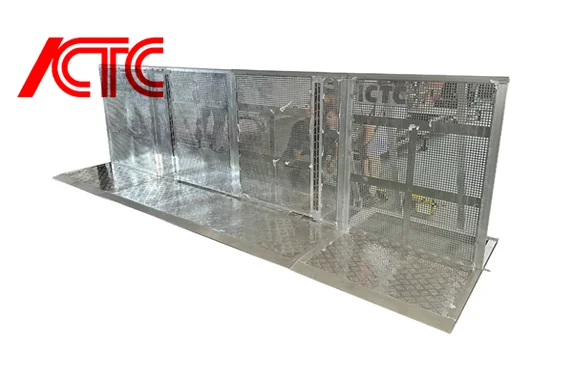 Folding Concert Aluminium Stage Construction Used folding Door Control Corner Crowd Barrier No reviews yet