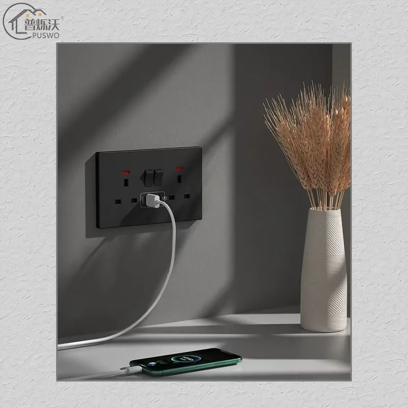 Italian Standard WiFi Compatible 4-3 Way Dimmer Wall Switch Socket Glass Home Zigbee Max Voltage 250v 10A UK French TV PC EU