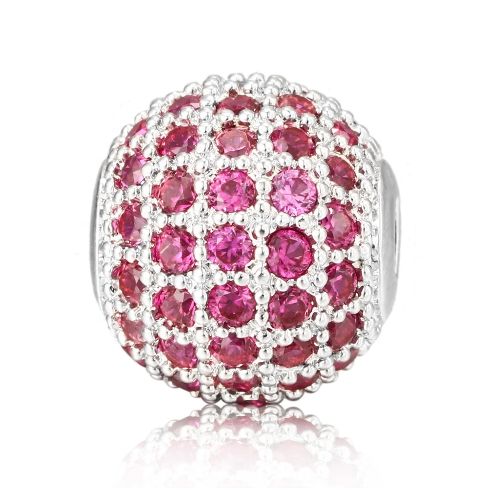 DIY Jewelry Accessories Full Micro Paved CZ Diamonds Balls Spacer Beads for Bracelet Necklace Jewelry Making