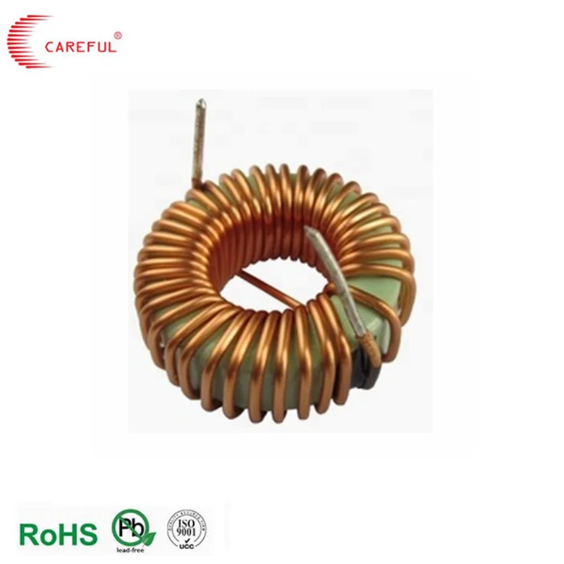 Toroidal core common mode choke inductor copper coil