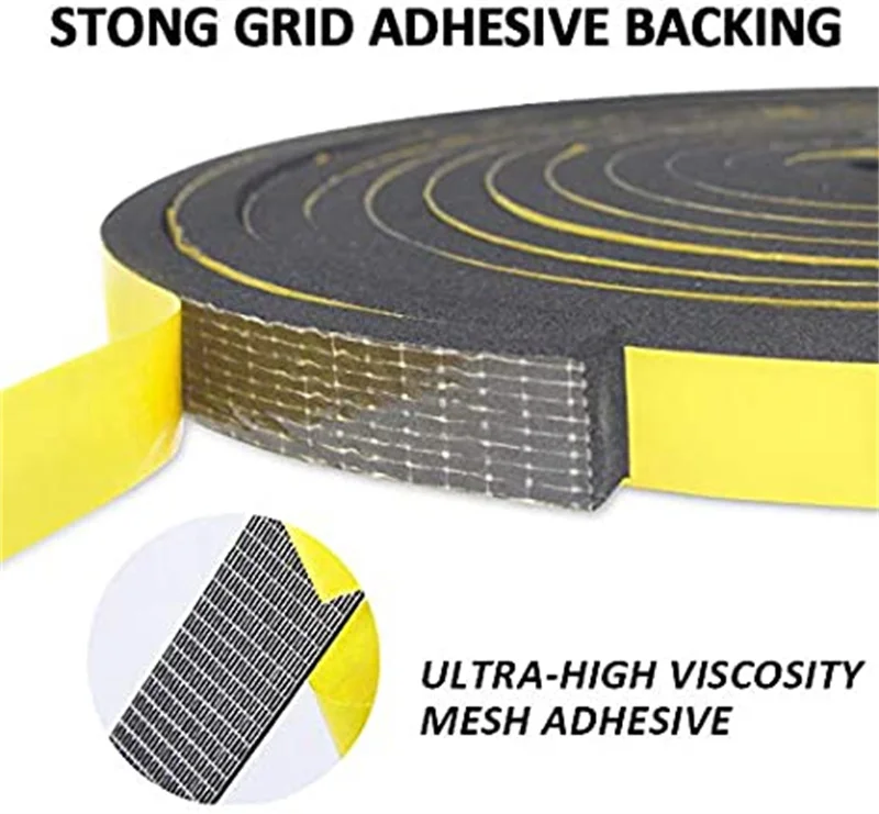 JYD  EVA sponge single-sided tape shockproof foam sealant strip 1-10MM foam  sound insulation anti-collision foam seal strip