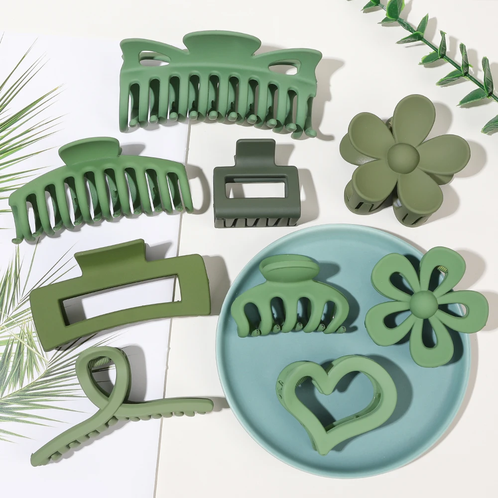 2023  Large Hair Claw Clips Nonslip Big clamps Perfect Jaw Matte hair clips for Women and Thinner hair styling