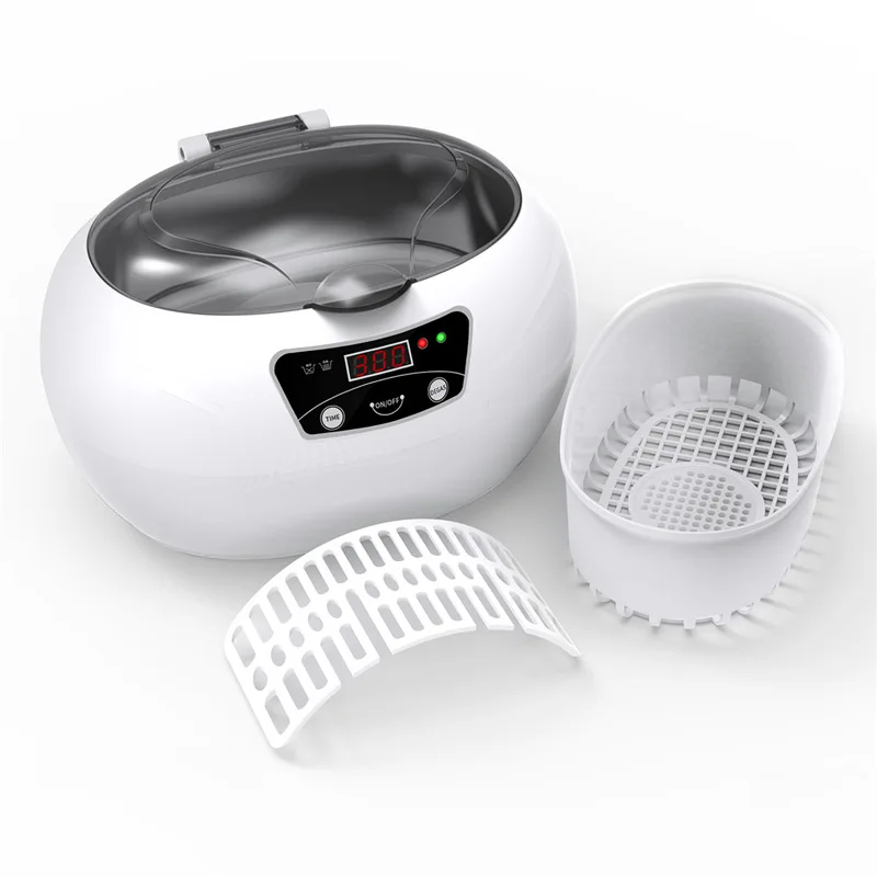 Professional Ultrasonic Jewelry Cleaner With Digital Timer For Eyeglasses Rings Bracelet Necklace Earrings Coins